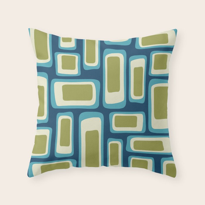 Mid Century Modern Abstract Composition 858 Throw Pillow Gallery Image 6