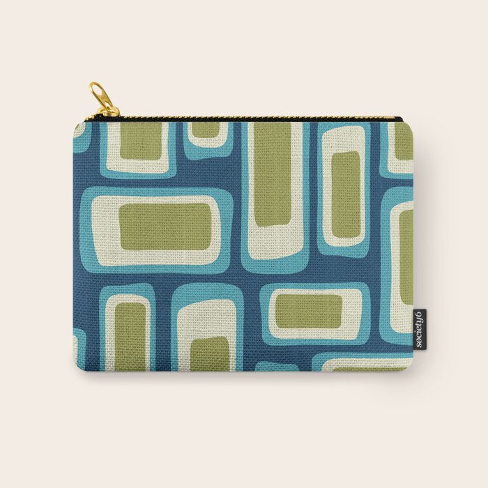 Mid Century Modern Abstract Composition 858 Carry All Pouch Gallery Image 1