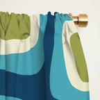 Mid Century Modern Abstract Composition 858 Window Curtain Gallery Image 2