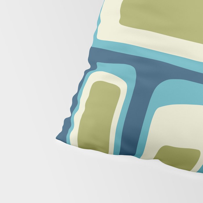 Mid Century Modern Abstract Composition 858 Pillow Sham Gallery Image 4