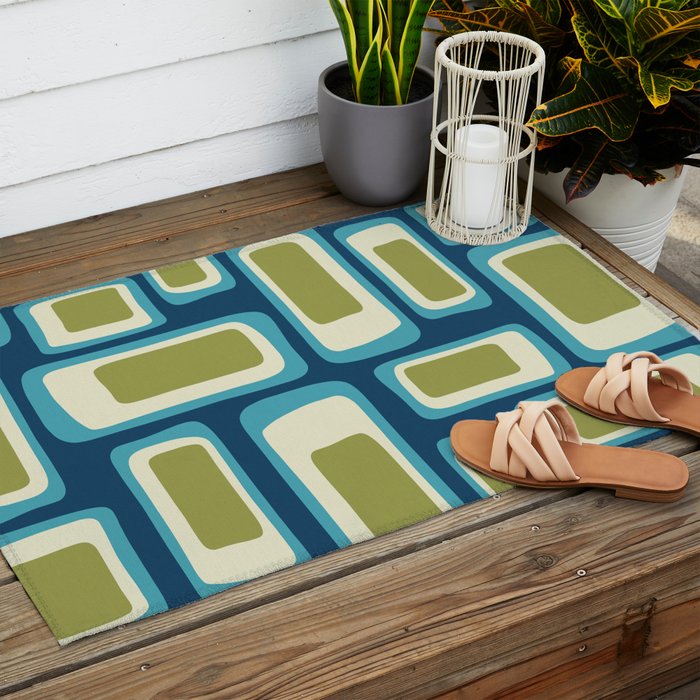 Mid Century Modern Abstract Composition 858 Outdoor Rug Gallery Image 2