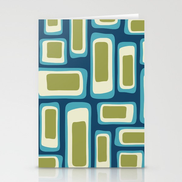 Mid Century Modern Abstract Composition 858 Stationery Card Gallery Image 1