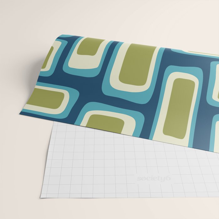 Mid Century Modern Abstract Composition 858 Wrapping Paper Gallery Image 2