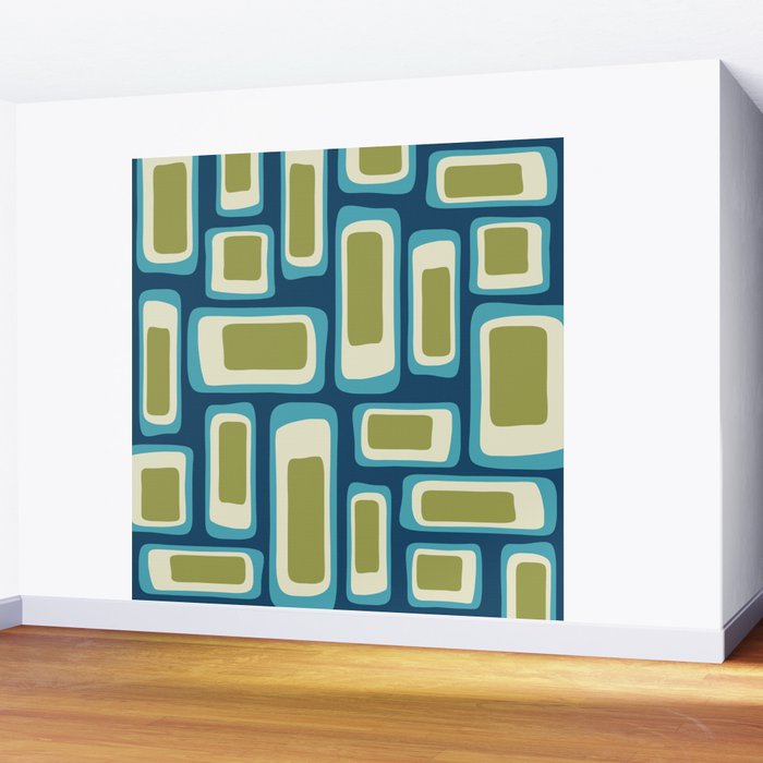 Mid Century Modern Abstract Composition 858 Wall Mural Gallery Image 2