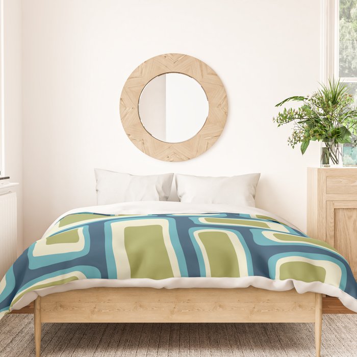 Mid Century Modern Abstract Composition 858 Duvet Cover Gallery Image 3