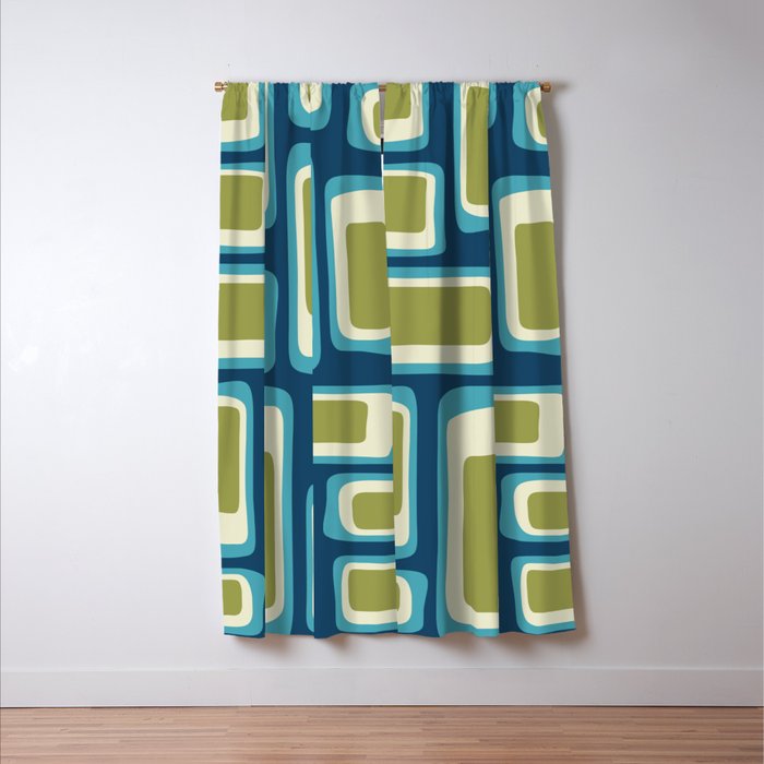 Mid Century Modern Abstract Composition 858 Window Curtain Gallery Image 3