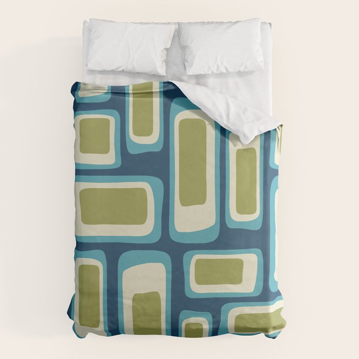 Mid Century Modern Abstract Composition 858 Duvet Cover Gallery Image 1