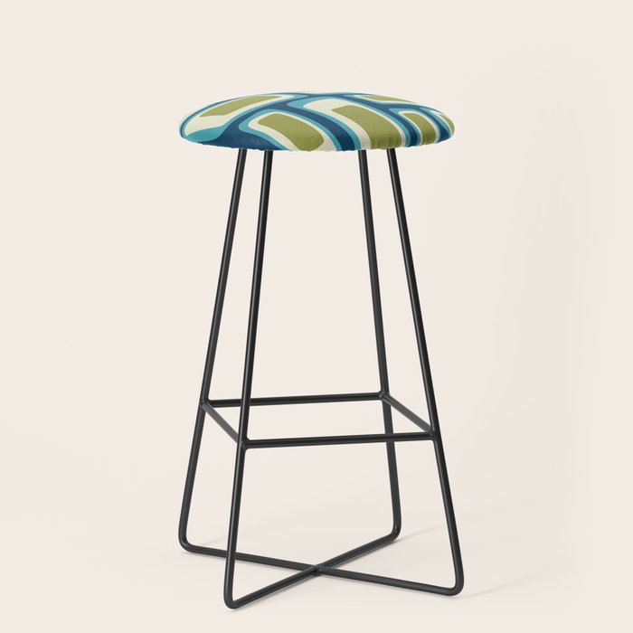 Mid Century Modern Abstract Composition 858 Stool Gallery Image 1