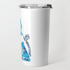 Vintage Rotary Phone - Blue Raspberry Travel Mug Gallery Image 2