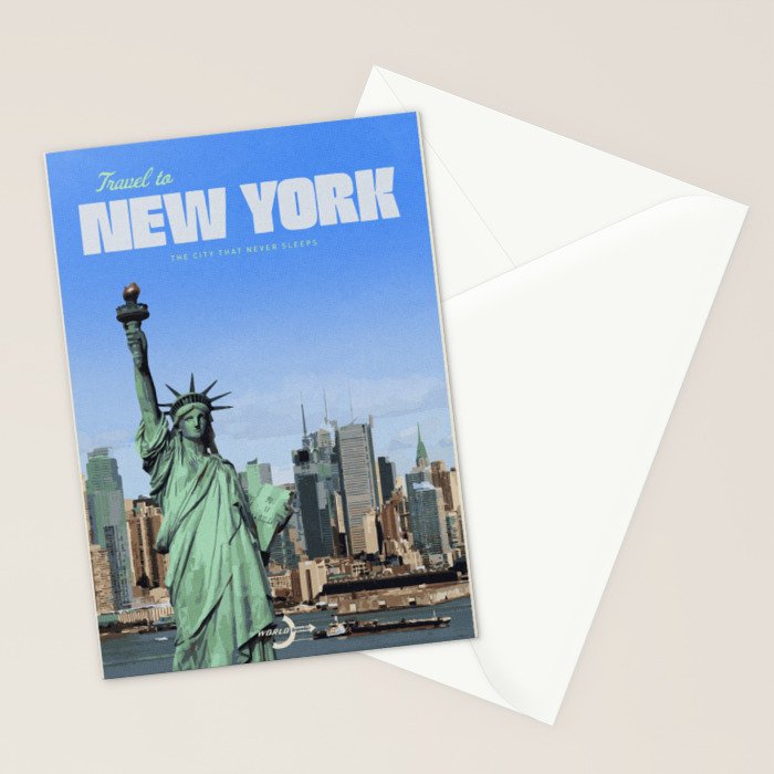Travel to New York Stationery Card Gallery Image 2