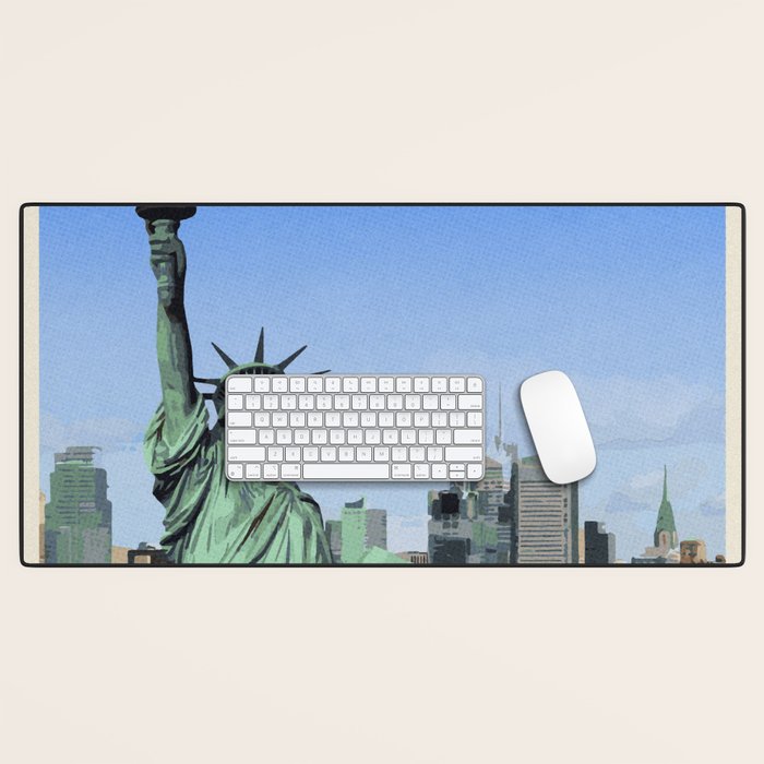 Travel to New York Desk Mat Gallery Image 1