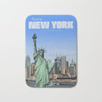 Travel to New York Bath Mat Gallery Image 1
