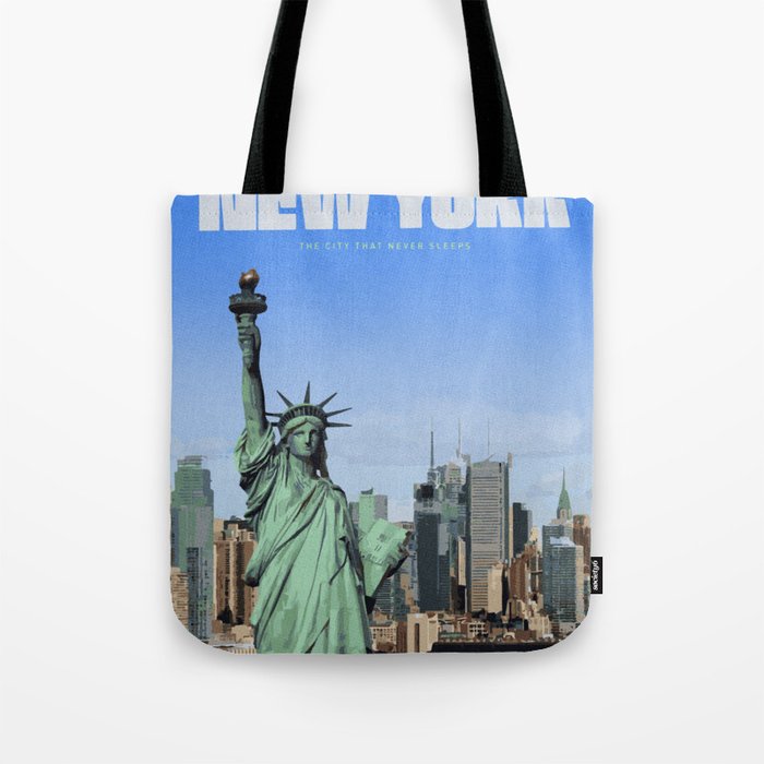Travel to New York Tote Bag Gallery Image 1