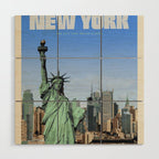 Travel to New York Wood Wall Art Gallery Image 1
