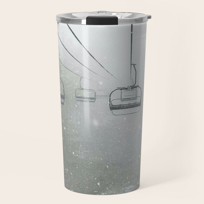 Misty Ski Lift Travel Mug Gallery Image 1