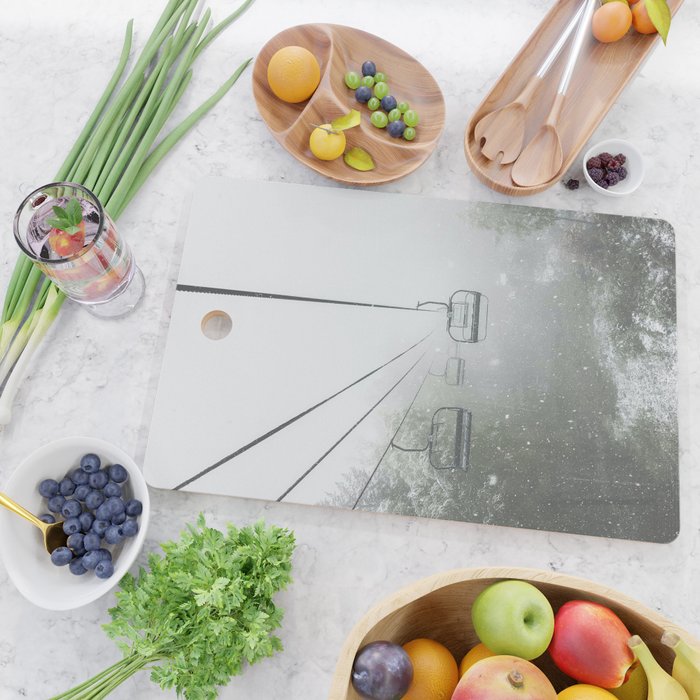 Misty Ski Lift Cutting Board Gallery Image 2