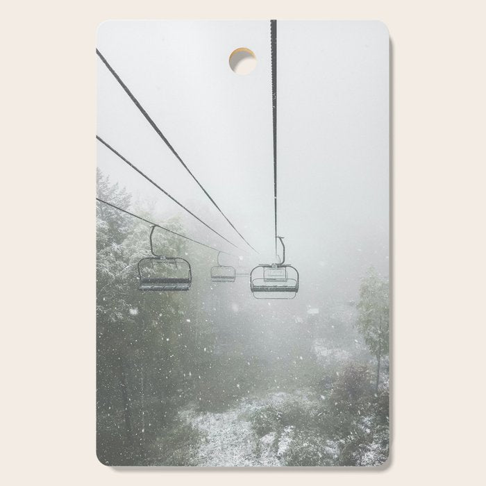 Misty Ski Lift Cutting Board Gallery Image 1