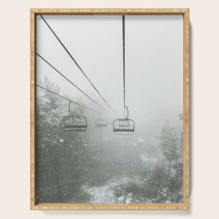 Misty Ski Lift Serving Tray Gallery Image 1