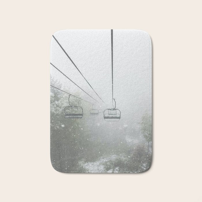 Misty Ski Lift Bath Mat Gallery Image 1