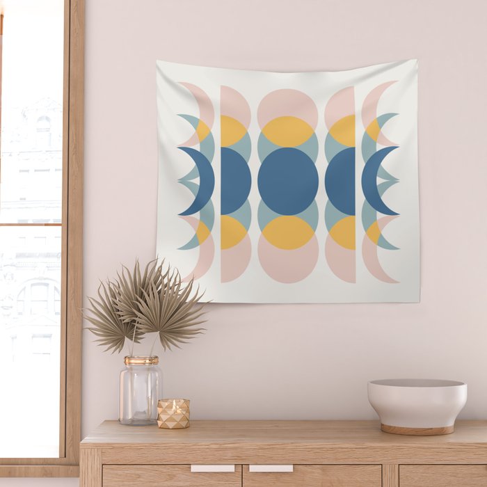 Moon Phases Abstract IV Wall Tapestry Gallery Image 2