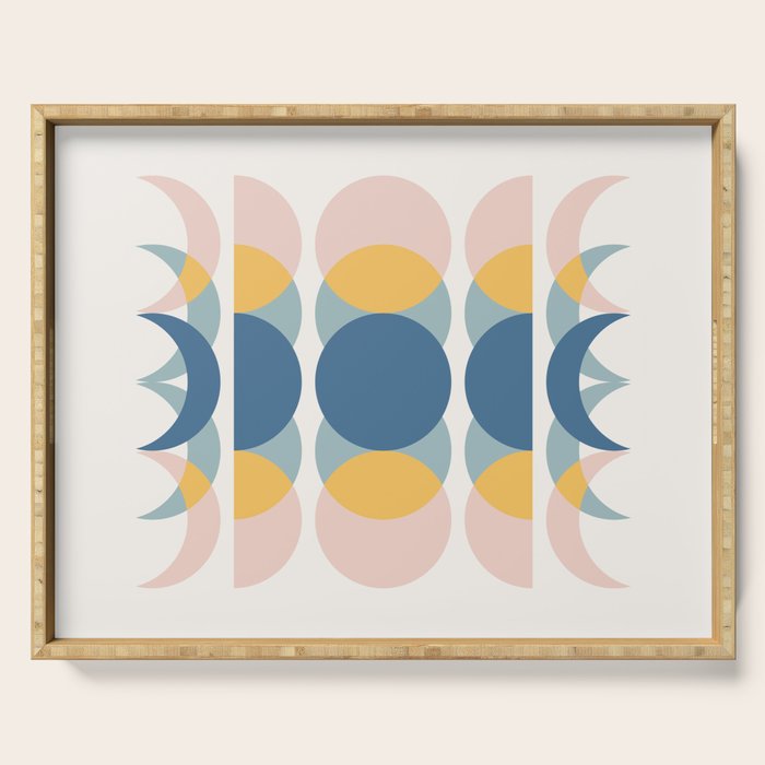 Moon Phases Abstract IV Serving Tray Gallery Image 1