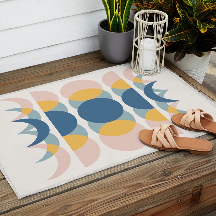 Moon Phases Abstract IV Outdoor Rug Gallery Image 2