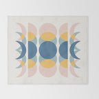 Moon Phases Abstract IV Throw Blanket Gallery Image 2