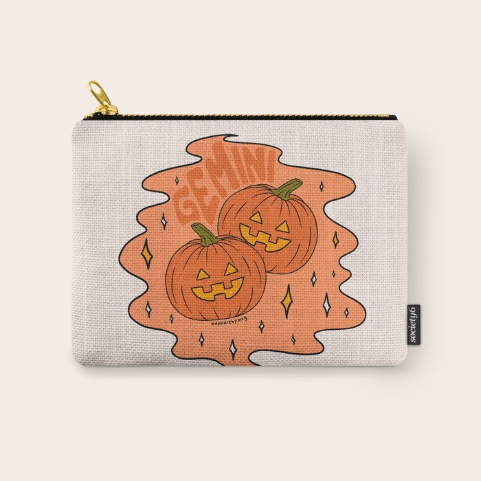 Gemini Jack O Lantern Carry All Pouch Gallery Image 1