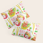 Japanese Bento Rice Lunch Box with Chopsticks & Onigiri Pillow Sham Gallery Image 3