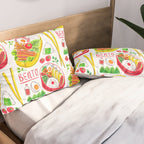 Japanese Bento Rice Lunch Box with Chopsticks & Onigiri Pillow Sham Gallery Image 2