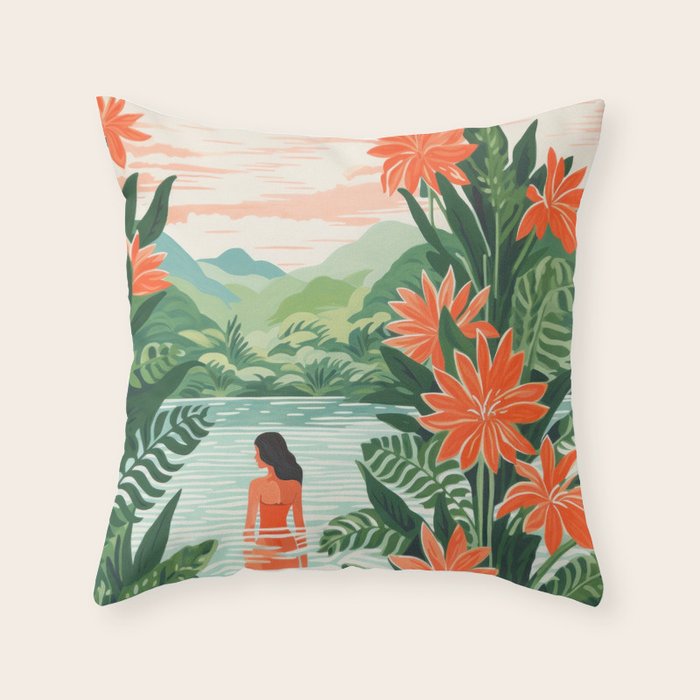 Secret Oasis Throw Pillow Gallery Image 6