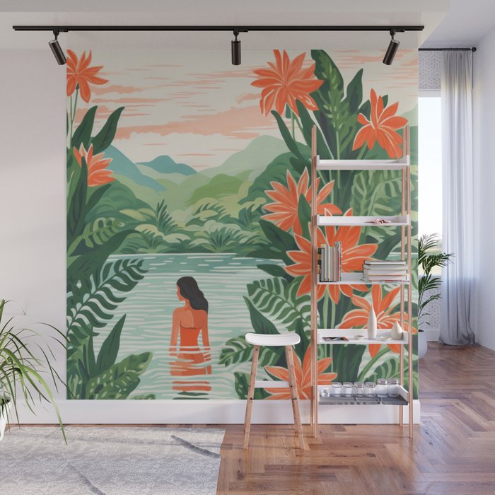 Secret Oasis Wall Mural Gallery Image 1