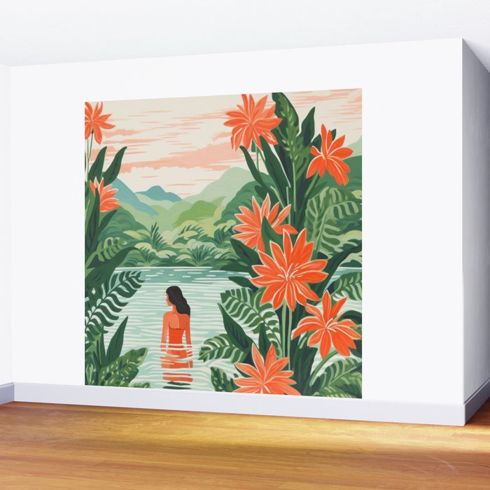 Secret Oasis Wall Mural Gallery Image 2