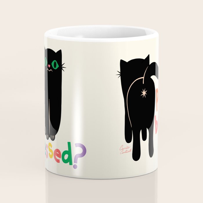 Put It Behind You - Funny Cat Butt Pun Coffee Mug Gallery Image 4