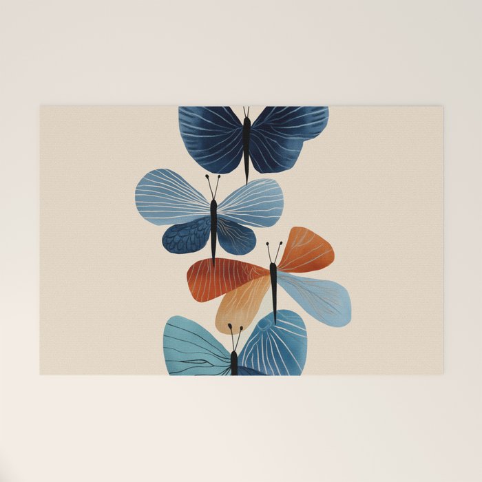 Butterfly in Bloom Welcome Mat Gallery Image 1