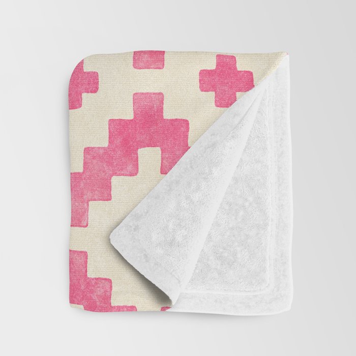 Taos - pink Throw Blanket Gallery Image 3