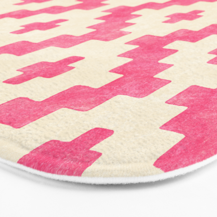 Taos - pink Bath Mat Gallery Image 3