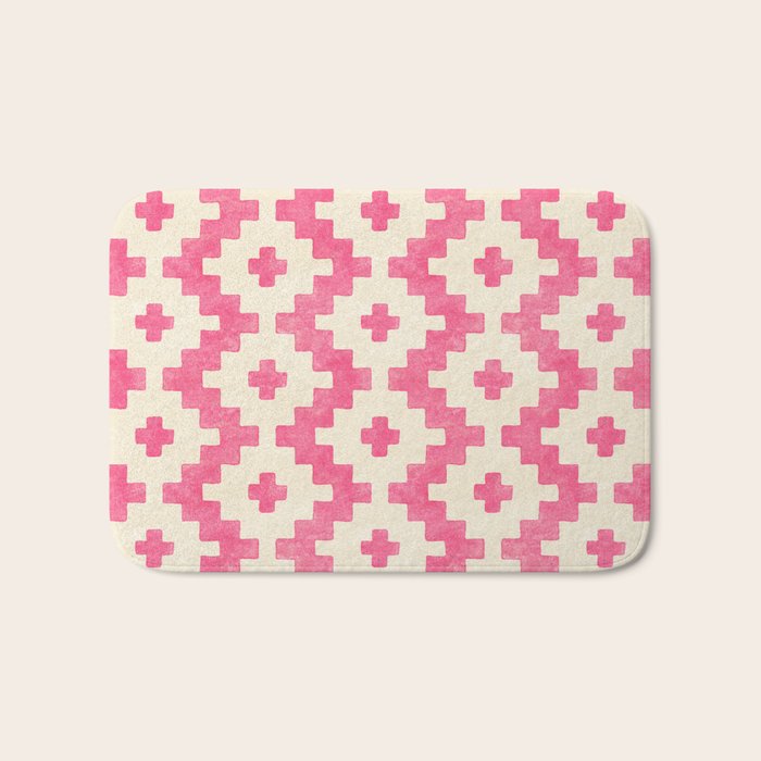 Taos - pink Bath Mat Gallery Image 1