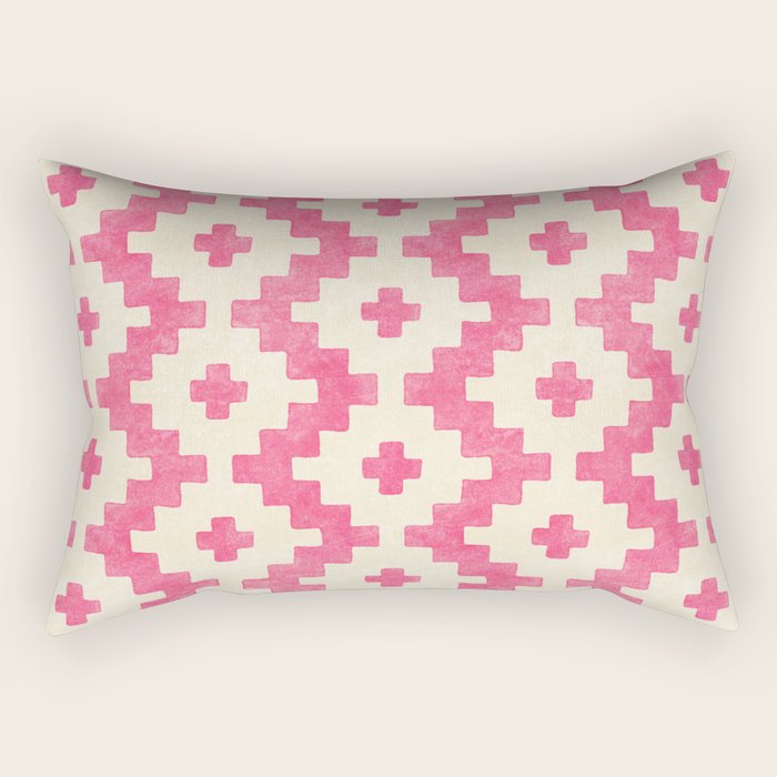Taos - pink Rectangular Pillow Gallery Image 2