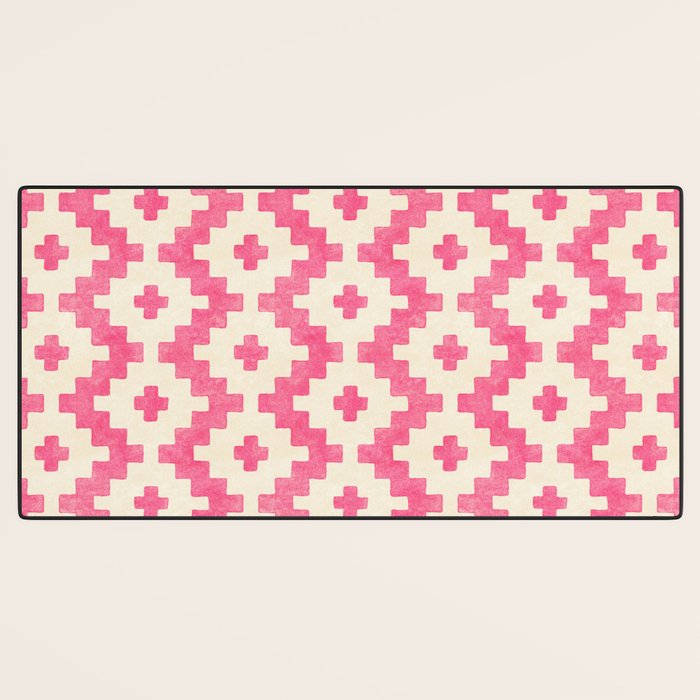 Taos - pink Desk Mat Gallery Image 3