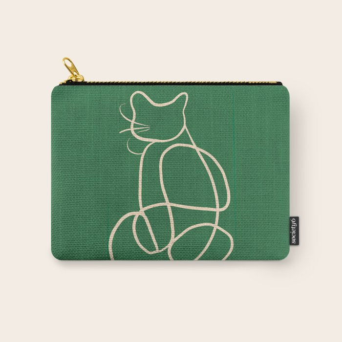 Abstract Line Art Cat 9 Carry All Pouch Gallery Image 1