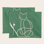Abstract Line Art Cat 9 Placemat Gallery Image 1