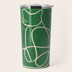 Abstract Line Art Cat 9 Travel Mug Gallery Image 1