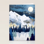 Moonlit Snow Stationery Card Gallery Image 2