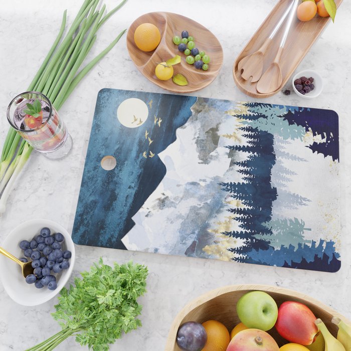 Moonlit Snow Cutting Board Gallery Image 2