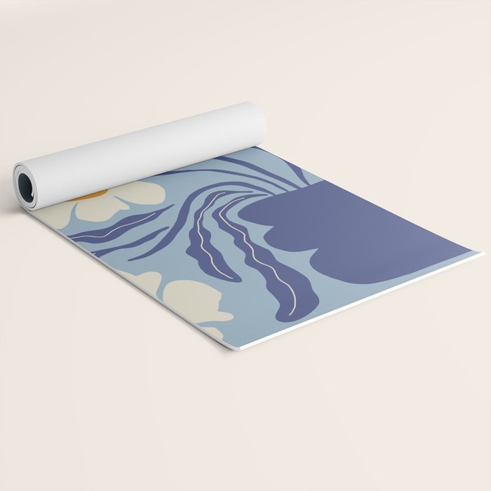 Blue moon flower-pot  Yoga Mat Gallery Image 2