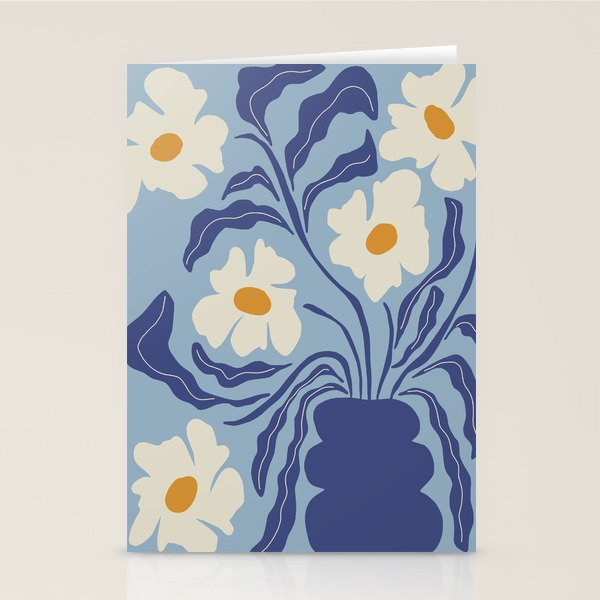 Blue moon flower-pot  Stationery Card Gallery Image 2