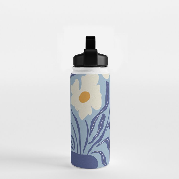 Blue moon flower-pot  Water Bottle Gallery Image 2