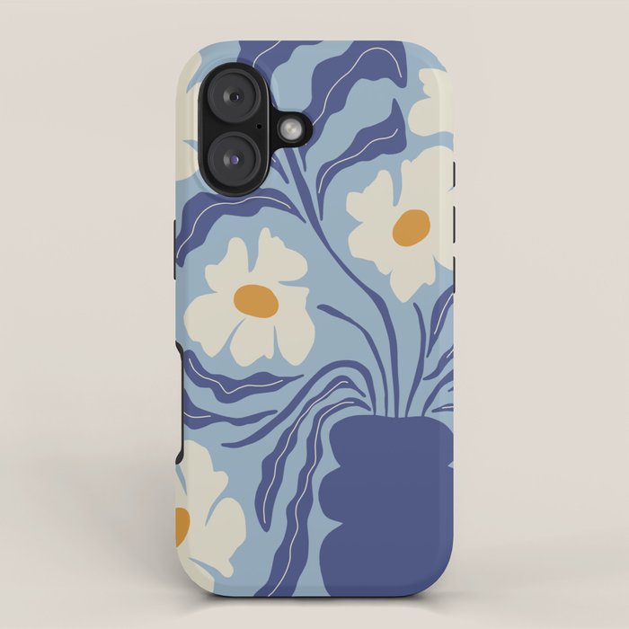 Blue moon flower-pot  iPhone Case Gallery Image 1