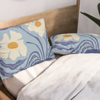 Blue moon flower-pot  Pillow Sham Gallery Image 2